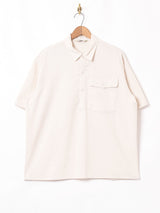 【3色展開】Backers リネン混 半袖プルオーバーシャツ