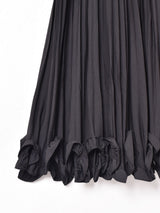 【2色展開】Meridian ラッフルヘム プリーツスカート