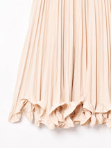 【2色展開】Meridian ラッフルヘム プリーツスカート