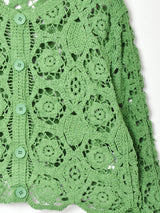 【4色展開】Meridian クロシェカーディガン