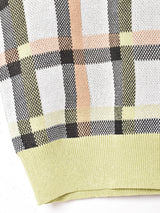 Meridian チェック柄 サマーセーター