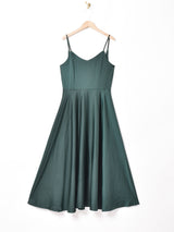 【3色展開】Meridian バックストラップ キャミソールワンピース