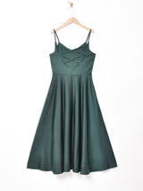 【3色展開】Meridian バックストラップ キャミソールワンピース