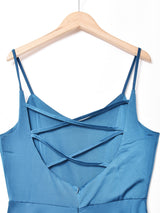 【3色展開】Meridian バックストラップ キャミソールワンピース