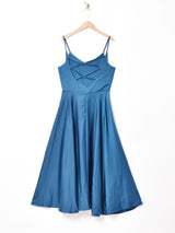 【3色展開】Meridian バックストラップ キャミソールワンピース