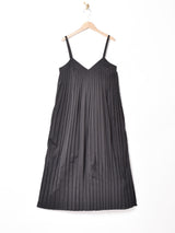 【2色展開】Meridian プリーツ キャミソールワンピース