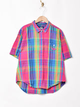 DOCKERS チェック柄 半袖シャツ