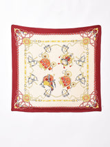 チェーン柄 シルクスカーフ