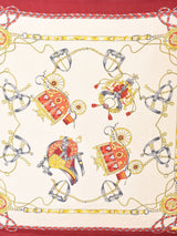 チェーン柄 シルクスカーフ