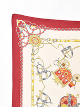 チェーン柄 シルクスカーフ