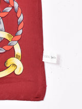 チェーン柄 シルクスカーフ