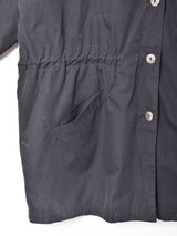 イタリア製 フード付き ミドル丈コート