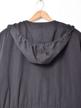 イタリア製 フード付き ミドル丈コート