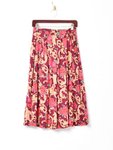 花柄 フレアスカート