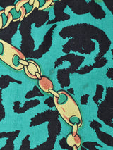 総柄 シルクブルゾン