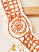 刺繍 花柄 長袖ワンピース