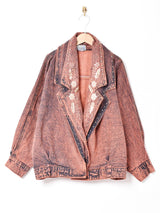 後染め スタッズ デニムジャケット