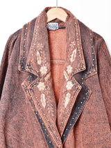 後染め スタッズ デニムジャケット