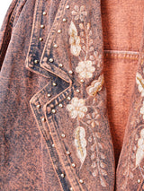 後染め スタッズ デニムジャケット