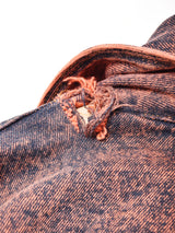 後染め スタッズ デニムジャケット