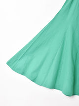 【5色展開】Emerald Motel コットンリネン パネル フレアスカート