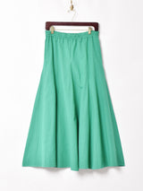 【5色展開】Emerald Motel コットンリネン パネル フレアスカート