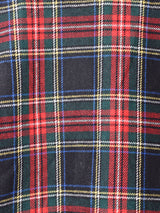 タータンチェック ベロア切り替え テーラードジャケット