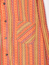 総柄 長袖シャツ