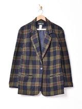 チェック テーラードジャケット
