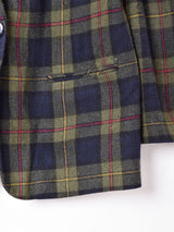 チェック テーラードジャケット