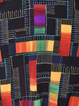 総柄 マルチカラー 半袖プルオーバーシャツ