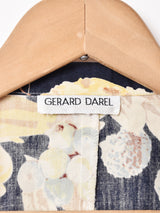 花柄 半袖 テーラードジャケット