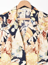 花柄 半袖 テーラードジャケット