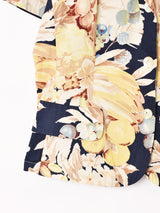 花柄 半袖 テーラードジャケット