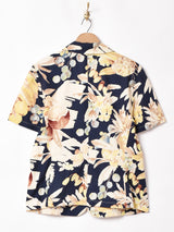 花柄 半袖 テーラードジャケット