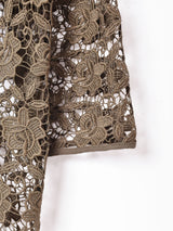 七分袖 レーストップス