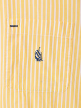 NAUTICA ワンポイント ストライプ 半袖シャツ