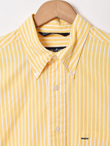 NAUTICA ワンポイント ストライプ 半袖シャツ