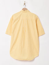 NAUTICA ワンポイント ストライプ 半袖シャツ