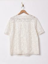 半袖 レーストップス