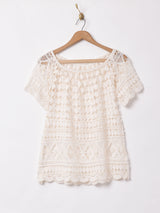 半袖 クロシェトップス