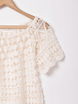 半袖 クロシェトップス