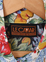 花柄 長袖 シアーシャツ