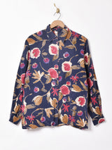 花柄 長袖シャツ