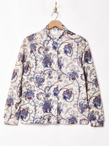 総柄 長袖シャツ