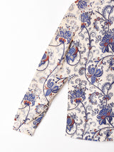 総柄 長袖シャツ