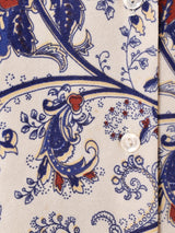 総柄 長袖シャツ