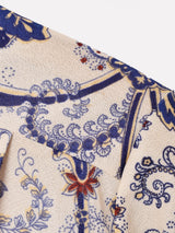 総柄 長袖シャツ