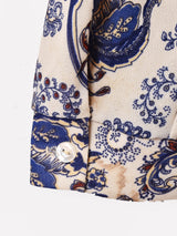 総柄 長袖シャツ