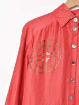 チャイナデザイン 長袖プルオーバーシャツ